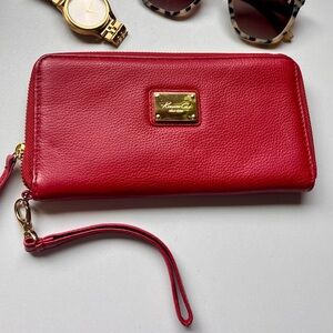 Kenneth Cole New York Red Wristlet Wallet